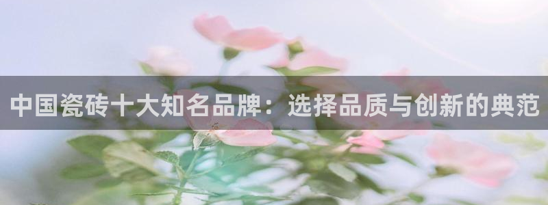 和木记手帕官网：中国瓷砖十大知名品牌：选择品质与创新的典范